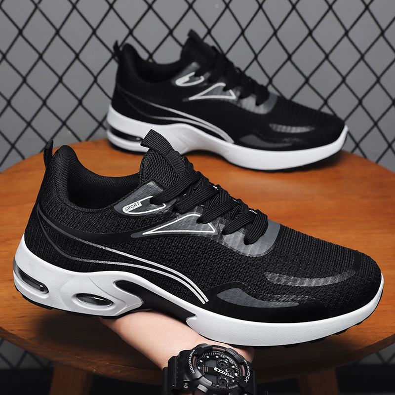 High Quality Trendy Mens Sneakers Air Cushion Soft Sole Breathable Comfortable Sports Running Shoes
