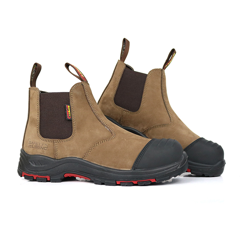 Hot Selling Steel Toe Work Men Boot Genuine Leather slip on Safety Shoes Safty Shoes Men for Work Safety Shoes